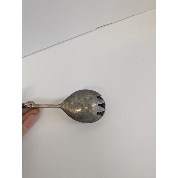 Vintage Silver Salad Tongs - Picture 3 of 5